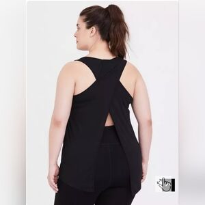 ISO Torrid Performance Cotton Split Back Sleeveless Active Tank, size 5 or 6